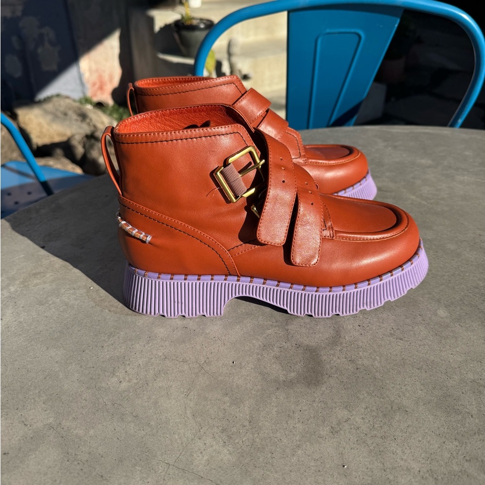 Charlotte Stone Liam Boot Platform Lug Sole Chukka Boot